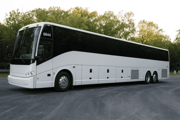 exterior of Beaumont Minibus Company coach bus