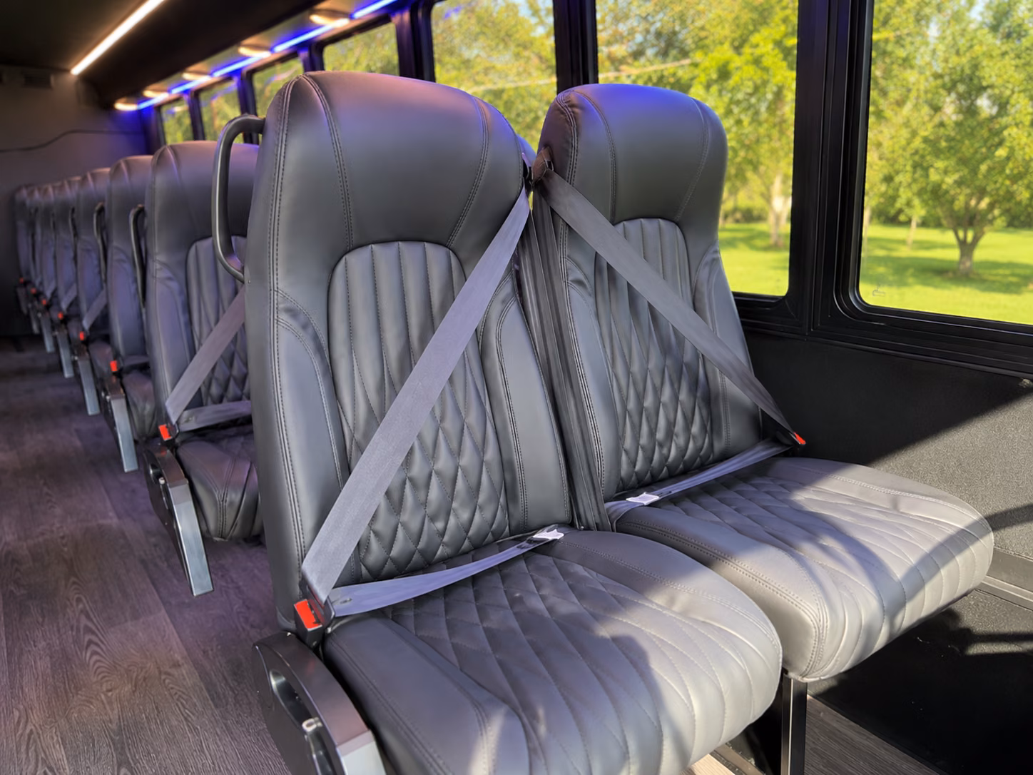 beaumont 18 passenger minibus interior