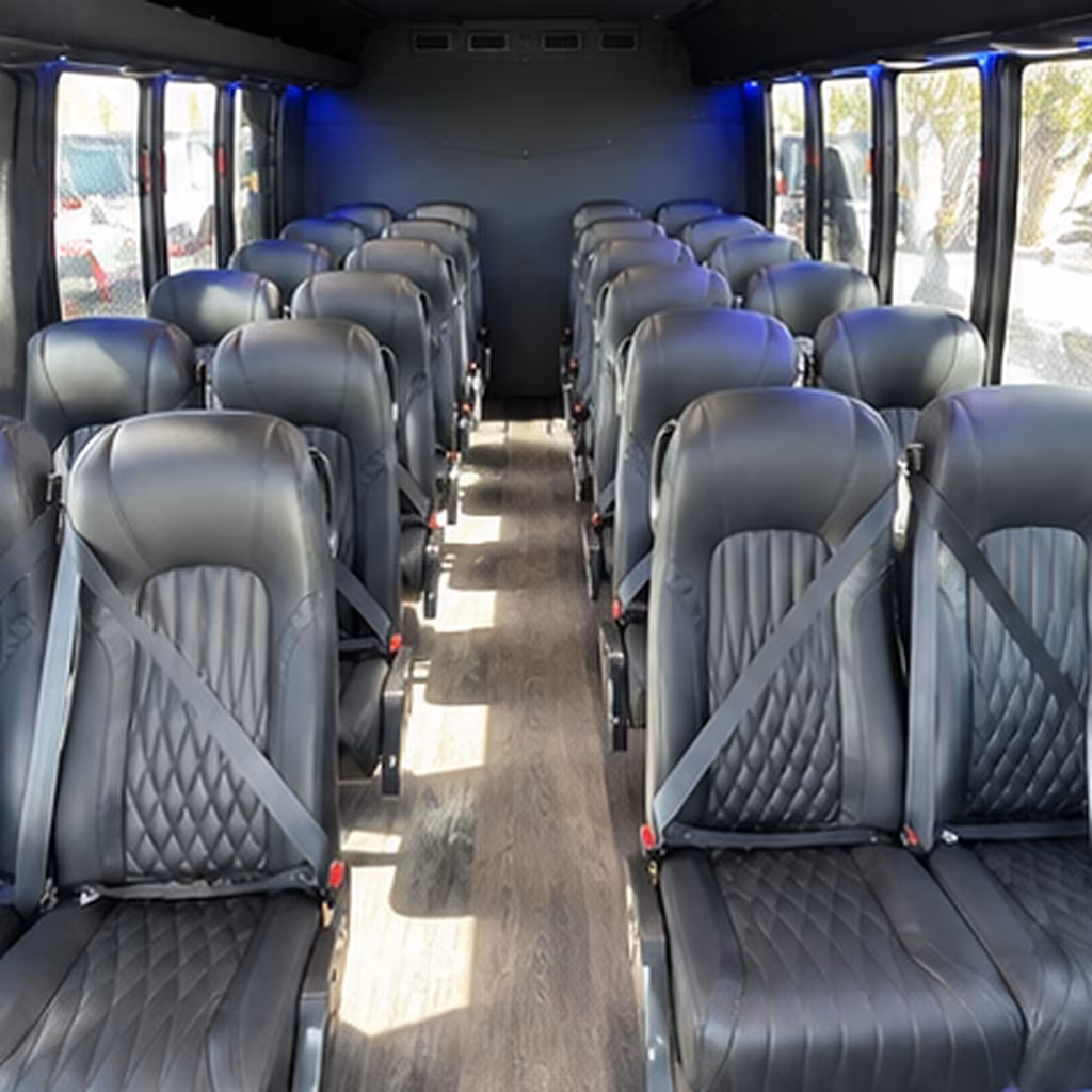 beaumont 28 passenger minibus inside