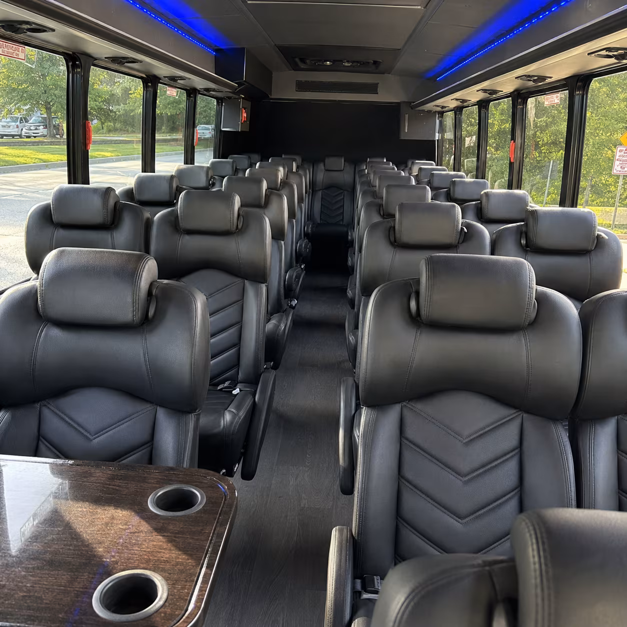 beaumont 30 passenger minibus inside