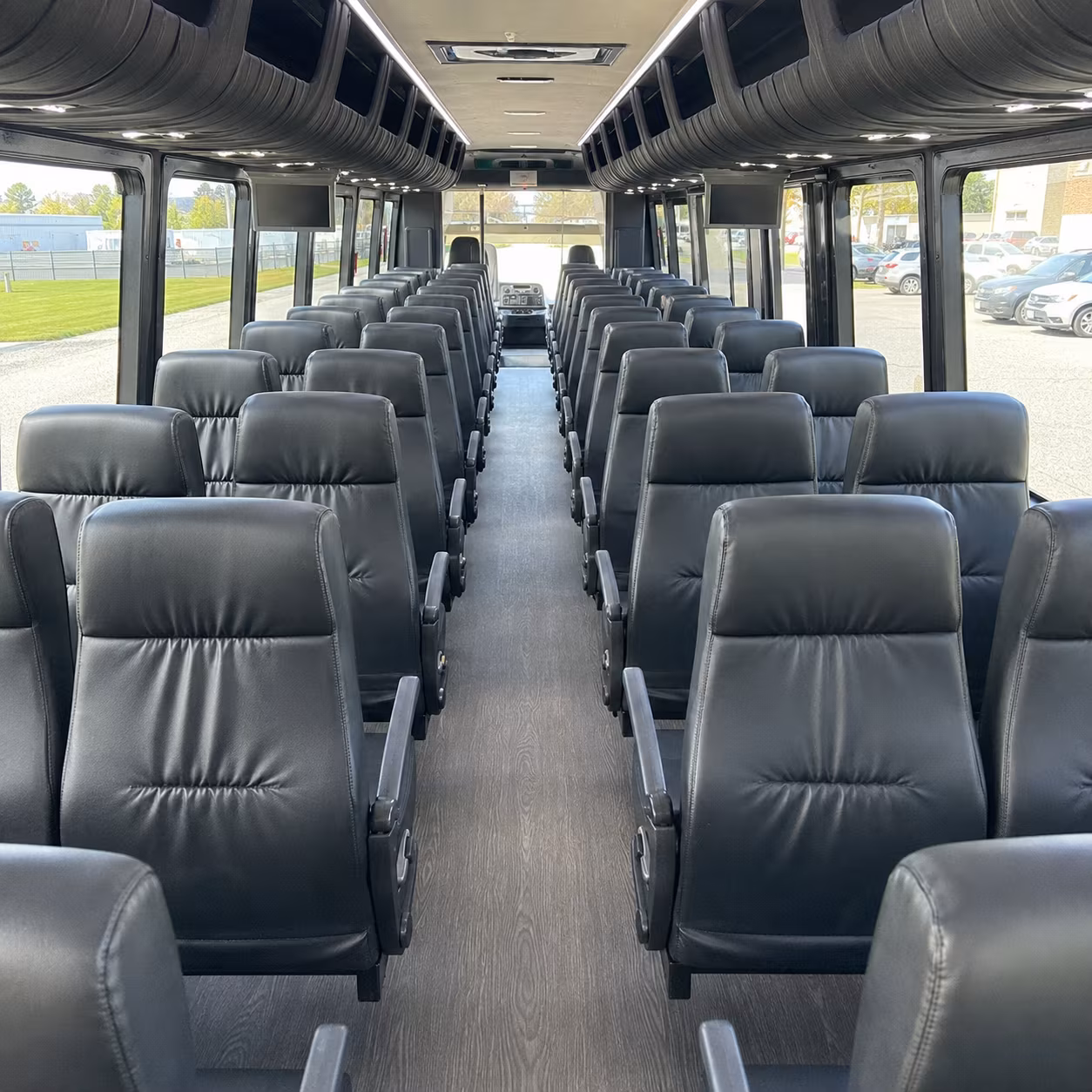 beaumont 35 passenger minibus inside