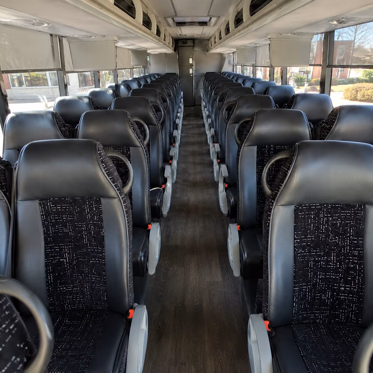 beaumont 54 passenger charter bus inside