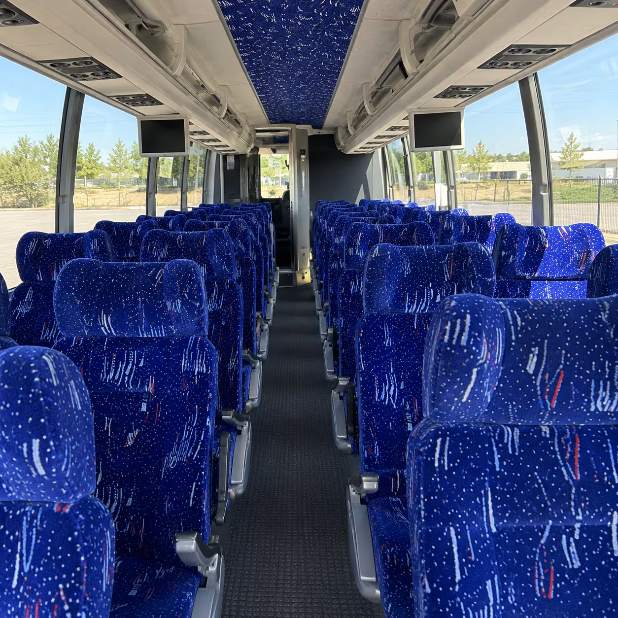 beaumont 54 passenger charter bus interior