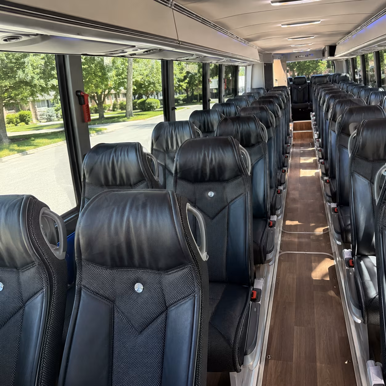 beaumont charter bus inside