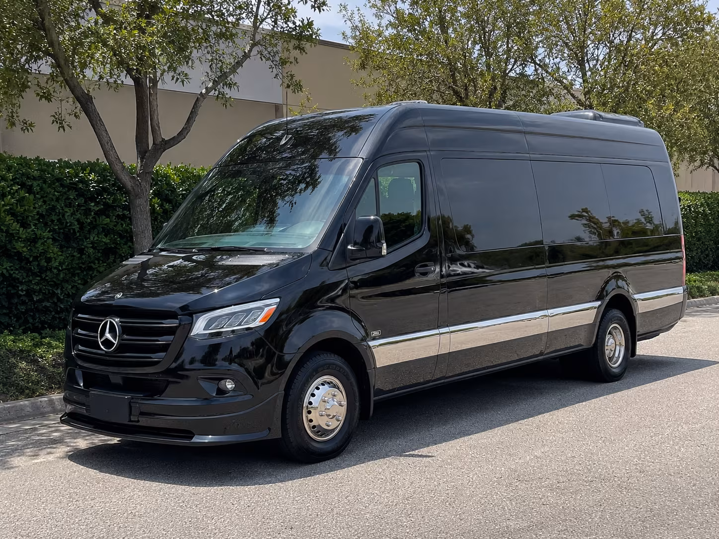 beaumont sprinter van with driver