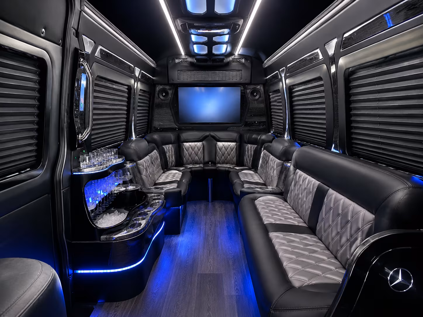 sprinter vans and buses for beaumont airport wedding transfers